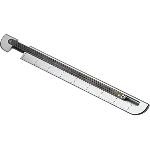 Craighill Metrolog Ruler - 8” Dual Scale Imperial & Metric Caliper Ruler, Precision Measuring up to 8 Inches or 20 Centimeters, Durable Aluminum, Telescoping Feature, 3.67oz Cover