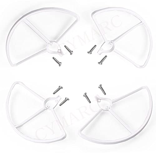 ABZEKH Drone Accessories For Hot Hubsan H501S X4 For RC Quadcopter Spare Parts Upgraded Propeller Protector Protection Cover (Color : Bianco)