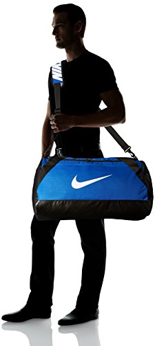 NIKE Brasilia Training Duffel Bag, Game Royal/Black/White, Medium