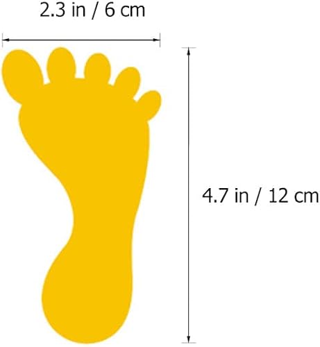 Miniatura 7 de VILLCASE 24 pares de calcomanías de huellas para niños, guía de dibujos animados, calcomanías de piso, calcomanías de huellas para oficina, escuela,
