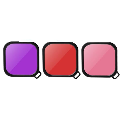 مجموعة تصوير تحت الماء، تتضمن فلتر غوص وجراب مقاوم للماء، يتوافق مع كاميرا جوبرو هيرو 12 وجوبرو هيرو 11/10/9 من فاشون مانيا، أسود، 3 قطع