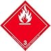 Flammable Liquid Label, International, Paper