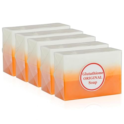 Skin Science Glutathione Soap Bars – Holidays Deep Cleansing & Hydrating Soap for Smooth, Refreshed Skin – Gentle Exfoliating Formula for Face & Body – 5 x 150g Bars
