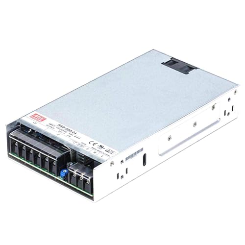 RSP-500-24 500W 24V 21A Enclosed Switching Power Supply with 90-264VAC Wide Input, UL/CB/CCC Certified, for 3D Printers, LED Signage and Industrial Controllers