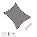 Produktbild Patio Shack Sonnensegel 4x5 Meter Rechteckig Wasserdicht, UV Schutz Polyester Wasserabweisend Sonnenschutz für Garten Balkon und Terrasse, Grau