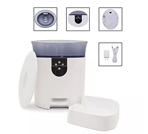 Image of Sakar Pet Genius Smart Wi-fi Video 7L Pet Feeder with Camera, White