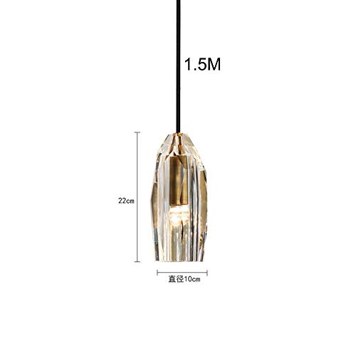 Lámpara de cristal K9 colgante tipo araña de 1.5M ajustable 7