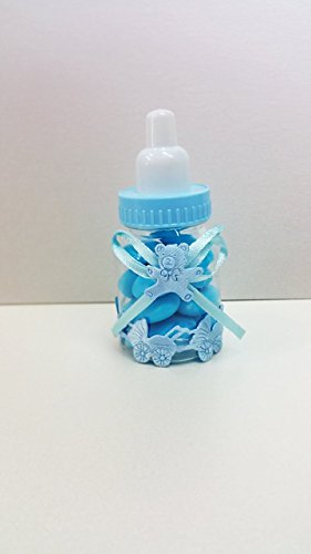 Boite à dragée forme biberon Naissance 12 Pièces (Bleu)