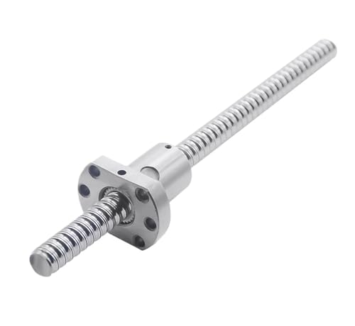 Metal Ball Screw nut Ball Screw Single Nut Guide Rod SFU1204 200 250 300 350 400 500mm C7 with 1204 Flange BK/BF10 CNC RM1204(300mm)