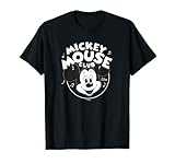 Disney 100 Mickey Mouse Club Logo Black & White Retro D100 T-Shirt