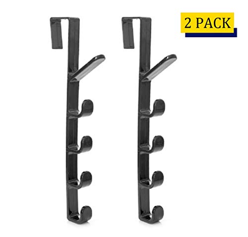 Home-Organizer Tech 5 Layers Over The Door Hook Organizer Rack Hanger Backpack Handbag