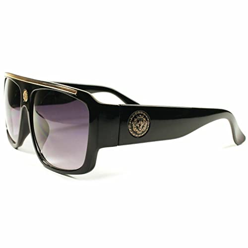 Flat Top Hip Hop Rapper Retro Aviator Sunglasses2