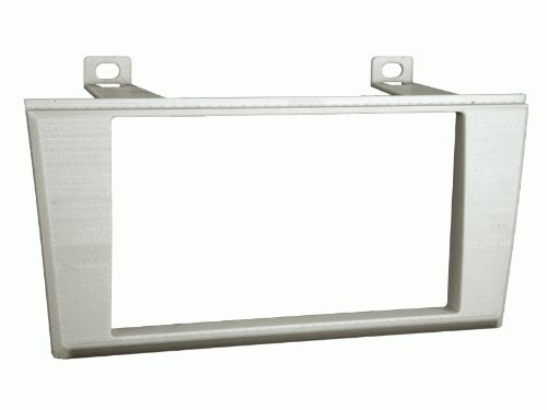 CarxtcDouble Din Install Car Stereo Dash Kit for a Aftermarket Radio Fits 2002-2005 Ford Thunderbird Trim Bezel is Painted Silver to Match The Factory Dash