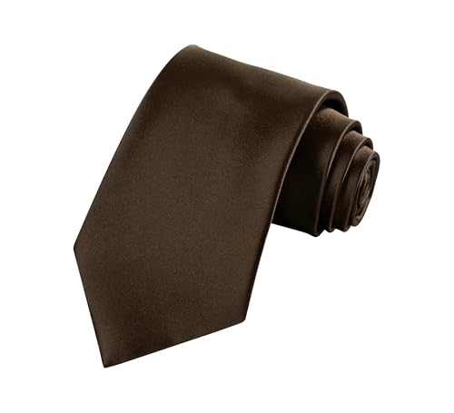 Image of TIE G Solid Satin Woven dyed Color Formal Black Necktie and Pocket Square Sets in Gift Box