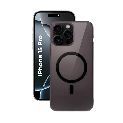Image of Crystal Translucent Magnet Case for iPhone 15 Pro, Premium Polycarbonate, Ultra Strong Magnets, 360 Drop Protection, Raised Camera Protection, MagSafe Compatible