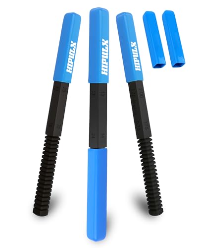 HIPULX 3 PCS Thread File Set - 5140 Alloy Steel SAE & Metric Thread Files with Ergonomic Handle - Professional Thread Restorer Kit Repair Tool for Automotive Plumbing & Industrial Use