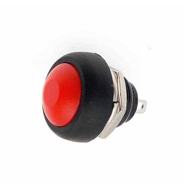 SANEC IC-184 Buton 12mm PBS33B - Kırmızı