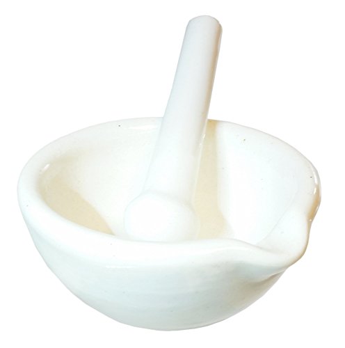 GSC International, Inc. 4-13024-12, Mortar & Pestle, Porcelain, 130mm D x 320ml, 1 per Each