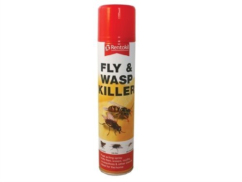 4 X Rentokil PSF126 300ml Fly and Wasp Killer Spray