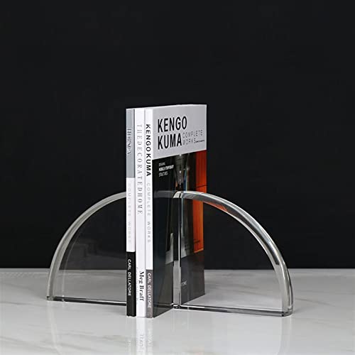 Sujetalibros decorativos de cristal de diseño premium para mesas de despacho y librerías 5