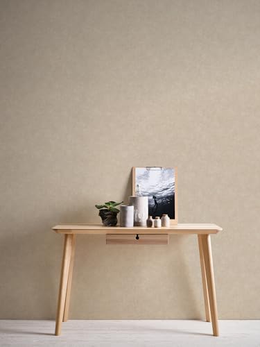 Livingwalls Carta Da Parati In Tessuto Non Tessuto Paradise Garden, Tinta Unita, 10,05 M X 0,53 M, Marrone, Made In Germany 367215 36721-5 - 6