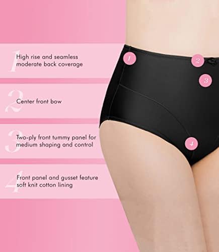 Exquisite Form 2-Pack Control Top Basic Slimming Body Shaper Panties, Medium Control #51070402A - Image 5