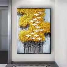Peinture florale sur toile pour illuminer les fenêtres et le porche de votre maison