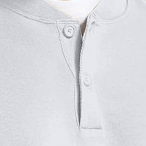 Men's Long Sleeves Sweatshirt with Pocket Lightweight Fashion Solid Color Plus Size Henley Shirts Pullover Tops3
