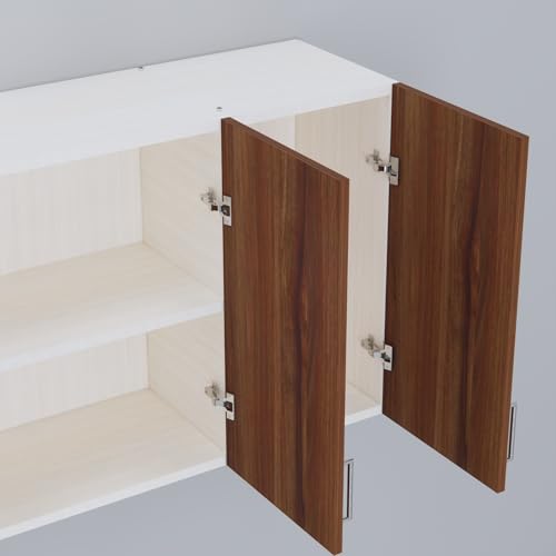 Image of SPECIALITY PANELS 3 Door Modular Wall Mounted Kitchen Cabinet with Adjustable Shelf Space Saving Storage Unit | Engineered Wood Cupboard for Kitchen Living Room Organizer Furniture | DIY Assembly