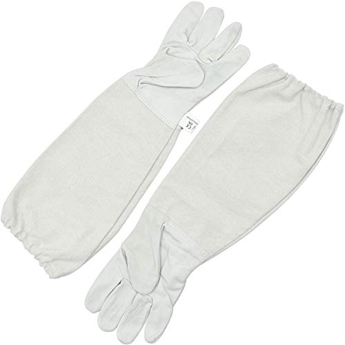 dancepandas Imkerhandschuhe 2 Paar Bienenzucht Handschuhe Ziegenleder Schutzhandschuhe Bienenzucht Beekeeping Gloves für… – Bild 6