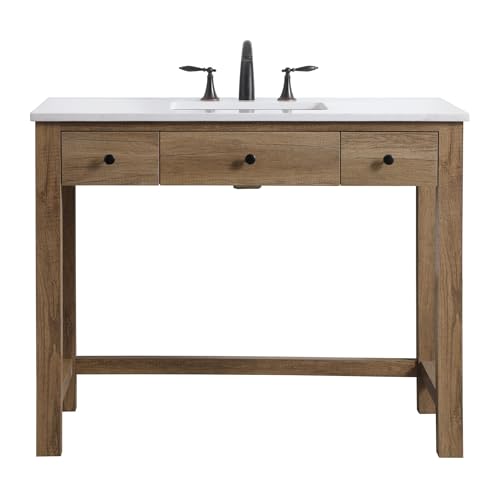 42 Inch ADA Compliant Bathroom Vanity in Natural Oak