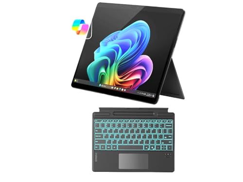 Image of Microsoft Certified Refurbished Surface Pro 11 (2024), 13 inch Touchscreen 2-in-1, Snapdragon X Plus, 16GB RAM, Inateck Bluetooth Backlit Keyboard, Warranty (Black, 16GB RAM,512GB SSD)
