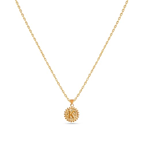 Image of Rubans Demi Fine Stainless Steel Alphabet Pendant CZ Gift for Women & Girls