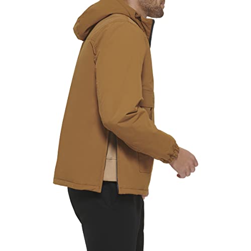 Image of Tommy Hilfiger Adaptive Men's Performance Fleece Lined Hooded Popover Jacket