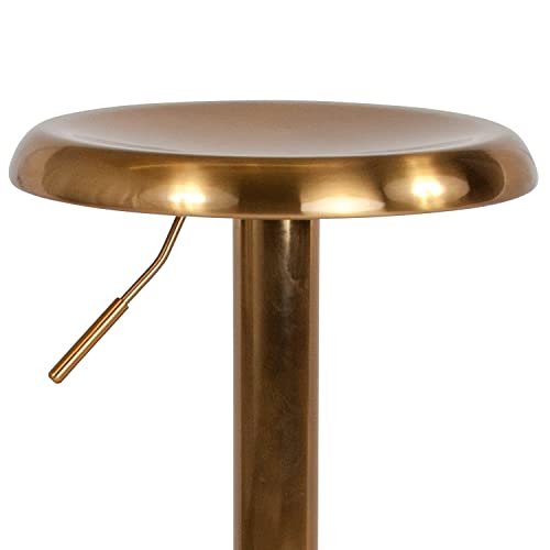 Flash Furniture Madrid Series Adjustable Height Retro Barstool In Gold Finish #TOP7
