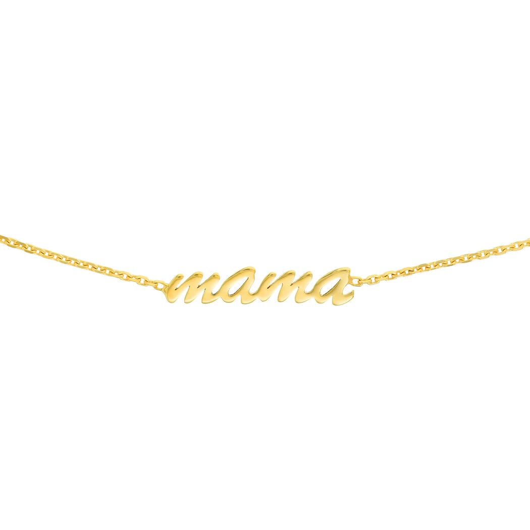Collier ras du cou réglable en or jaune 14 carats avec perles en silicone pour femme – 43 cm, Or jaune, Pierres à facettes