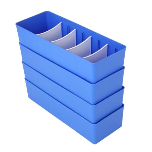Image of Cutting EDGE Stackable Storage Drawer Organiser, Set of 4 (Blue)