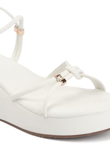 Image of SilverArrow Womens Velmora Comfortable Stylish Wedge Heel Sandals for Women Trendy Open Toe Flats