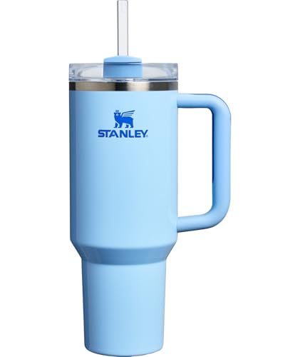 STANLEY Quencher H2.0 Tumbler with Handle and Straw 40 oz | Flowstate 3-Position Lid | Cup Holder Compatible for Travel | Insulated Stainless Steel Cup | BPA-Free | Cornflower Gloss