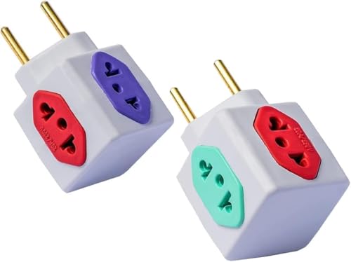Adaptador Benjamin Cubo de Tomada com 3 Entradas 10A e 1 Entrada 20A Plug Padrão 3 Pinos Novo Antigo