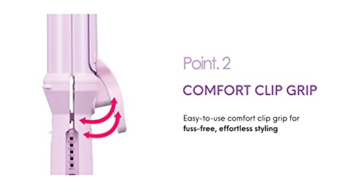 Repit 2-in-1 Curl & Flat Iron 1.5 inch (36mm) con cubierta de almacenamiento - Placas avanzadas de cerámica para rizos y alisado, voltaje universal miniatura 4