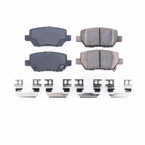 Image of PowerStop Rear Brake Pads for Acura RL 2005-12 - Z17 Ceramic Brake Pads with Installation Hardware, 17-1090