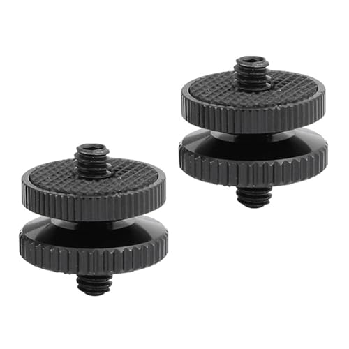 Image of 2Pcs High Strength 1 / 4Inch-20 Male to 1 / 4Inch-20 Male Thread Adapter for Lighting Stand Tripod Video Equipment Photography Accessory