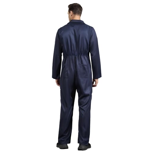 Navy Blue Jumpsuit for Men,Adult Coveralls Costume4