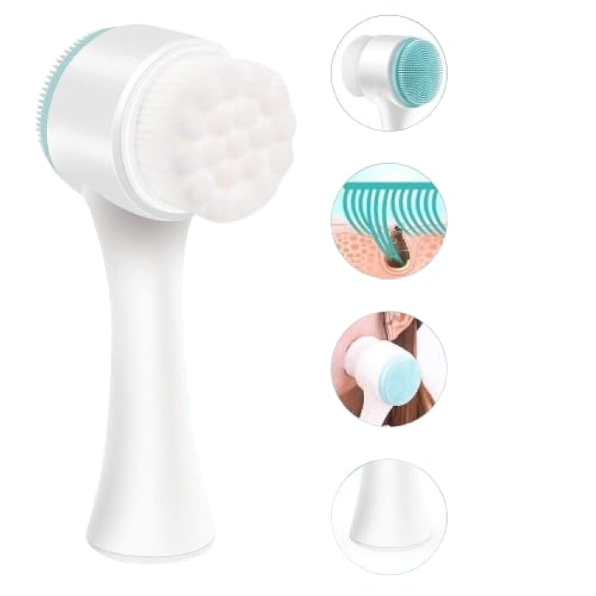 Facial Brush and Headband Set for Deep Cleansing