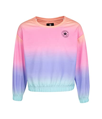 Converse Girl's Dropped Shoulder Hacci Crew (Big Kids)