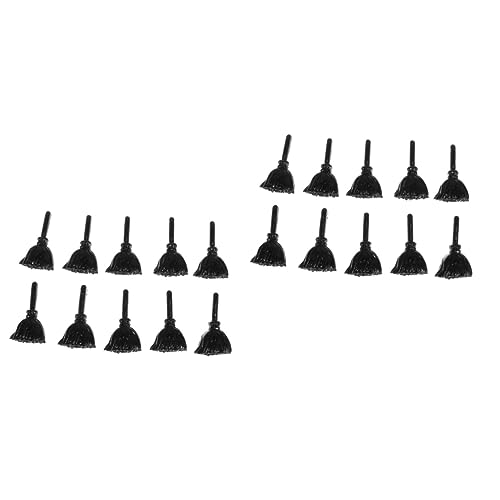 20 Pcs Resin Accessories Resin Broom Craft Making Accessory Resin Halloween Decor