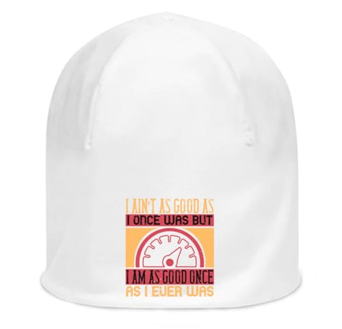 Bonnet blanc Funny Grandpa en coton stretch pour sorties détente