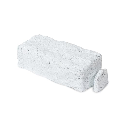 Beuta DIY Dig-Free Faux Stone Landscape Edging Start Brick – First Piece to Begin Your Landscaping Edging Project (1 Pc, Limewash) – Connects to Other Beuta Bricks