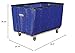 Global Industrial Vinyl Basket Bulk Truck, 12 Bushel Capacity, Blue, 36-1/4